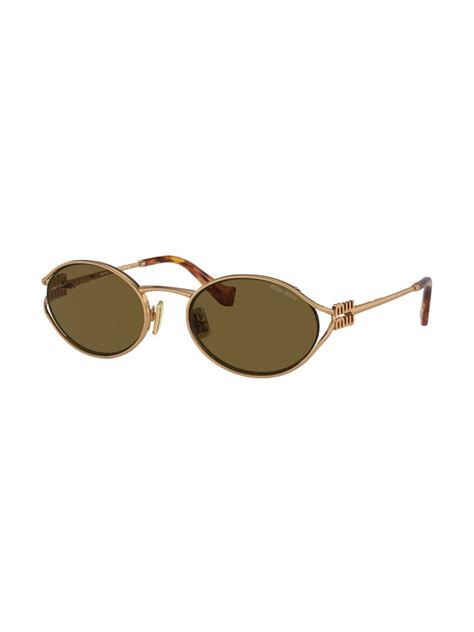 miu miu sunglasses gold|miu sunglasses for men.